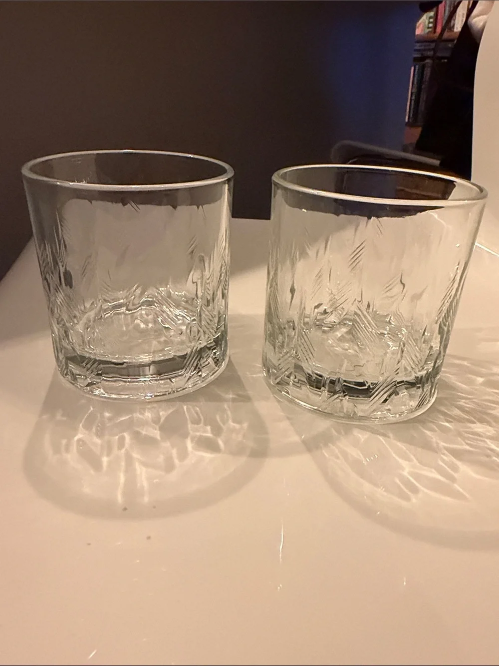 Grey Goose Clear Textured Glass Tumbler - Set of 2
